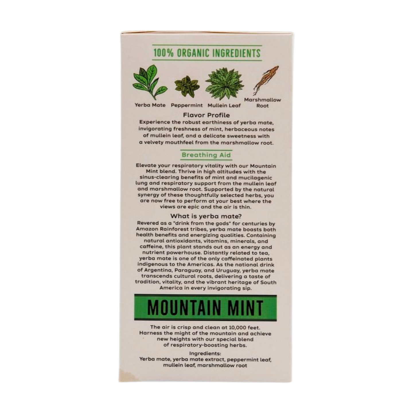 Mountain Mint - Yerba Mate Tea Bags